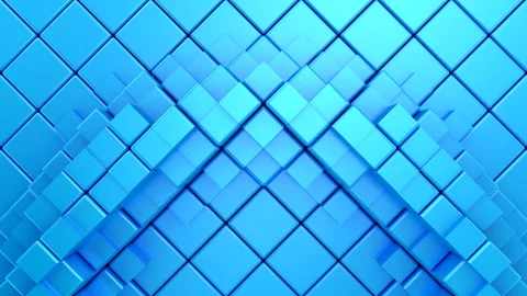 Cubes Form a Wave Stock Footage 247001003