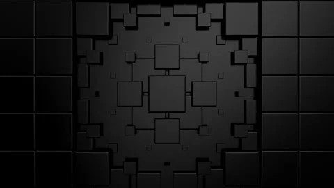 Cubes Form a Wave Stock Footage 273702274