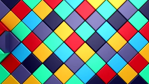 Cubes Form a Wave Stock Footage 276288572