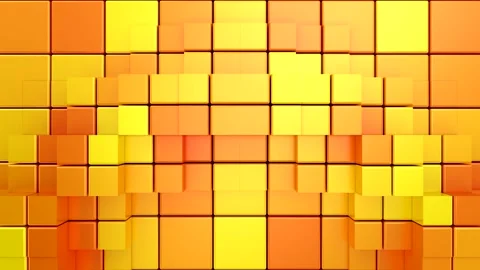 Cubes Form a Wave Stock Footage 314246817