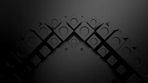 Cubes Form a Wave Video stock 327291784