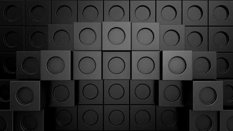 Cubes Form a Wave Stock Footage 327389617