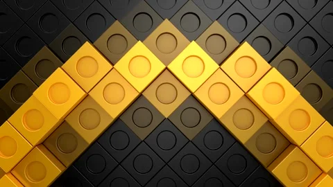 Cubes Form a Wave Stock Footage 327389713