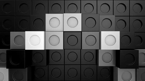 Cubes Form a Wave Video stock 327817823