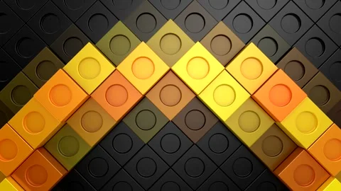 Cubes Form a Wave Stock Footage 327889869