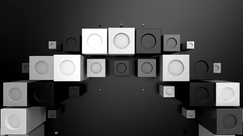Cubes Form a Wave Video stock 327902767