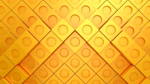 Cubes Form a Wave Stock Footage 328492243