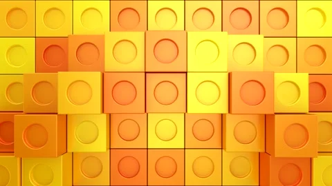 Cubes Form a Wave Stock Footage 329274668