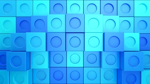 Cubes Form a Wave Stock Footage 329274818
