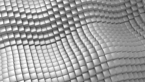 Cubes Formed A Wave Stock Footage 86823774