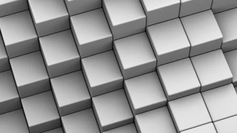 Cubes Formed A Wave Stock Footage 86937283