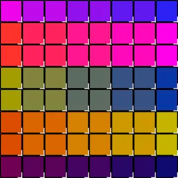 Cubes in the frame Stock Illustration