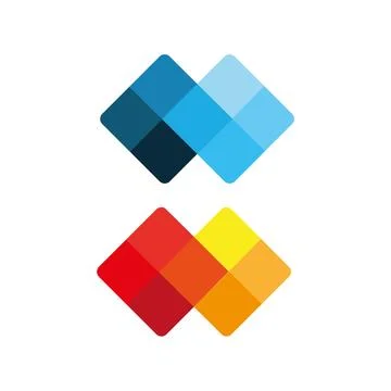 Cubes Host is a logo that can be used modern cubes logo design Illustrazione stock
