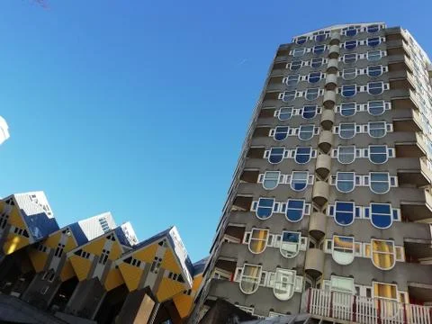 Cubes houses Stock Photos