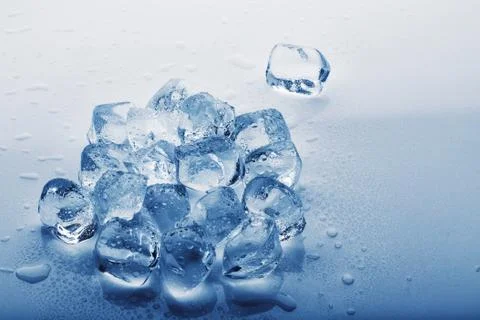 Cubes of ice Stock Photos