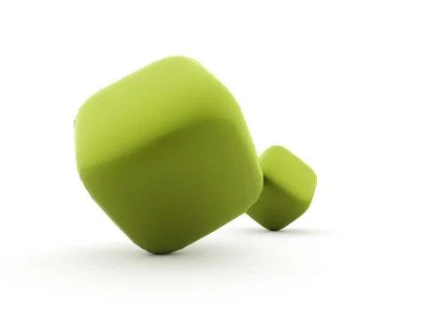 Cubes icon concept rendered on white background Stock Illustration