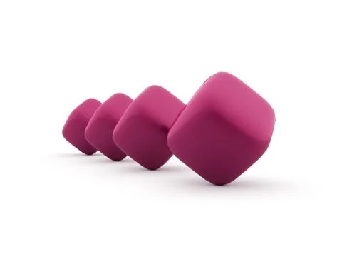 Cubes icon concept rendered on white background Stock Illustration