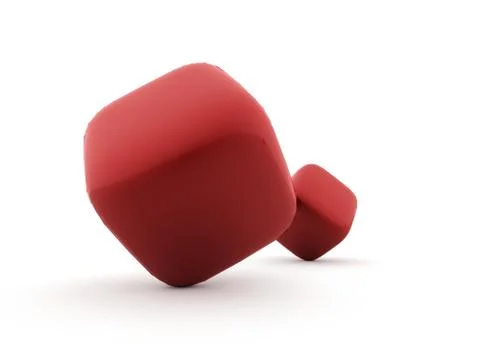 Cubes icon concept rendered on white background Stock Illustration