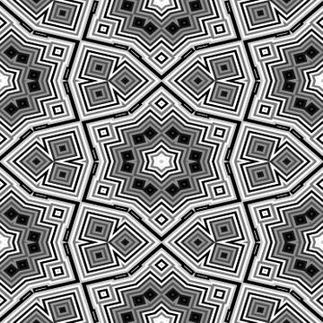 Cubes kaleidoscopic pattern seamless generated hires texture Stock Illustration