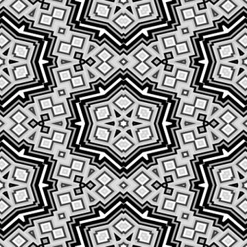 Cubes kaleidoscopic pattern seamless generated hires texture Stock Illustration