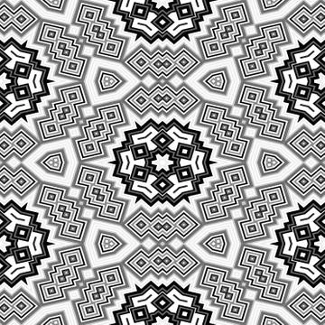 Cubes kaleidoscopic pattern seamless generated hires texture Stock Illustration