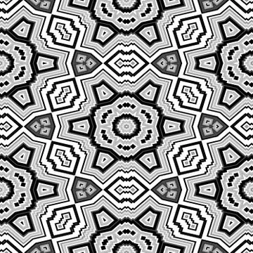 Cubes kaleidoscopic pattern seamless generated hires texture Stock Illustration