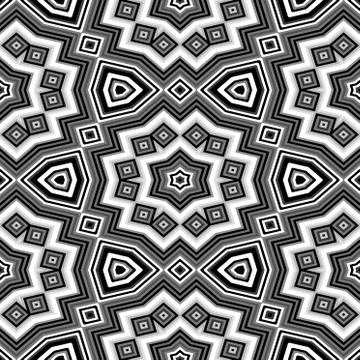 Cubes kaleidoscopic seamless generated texture Stock Illustration