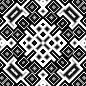 Cubes kaleidoscopic seamless generated texture Stock Illustration