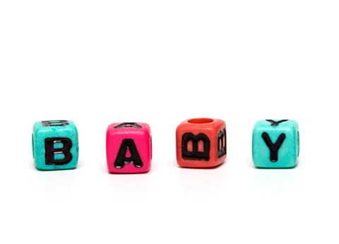 Cubes with letters Stock Photos