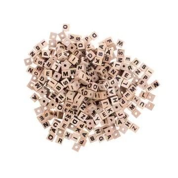 Cubes with letters Stock Photos