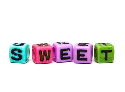 Cubes with letters Foto stock