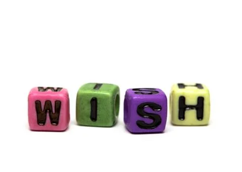 Cubes with letters Stock Photos