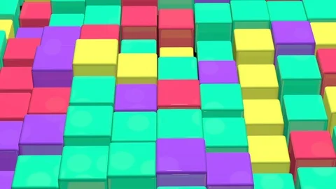 Cubes Loop Background Video stock 95788478