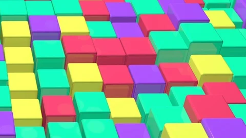 Cubes Loop Background Video stock 95788505