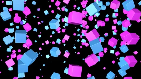 Cubes Loop Background Video stock 96608628