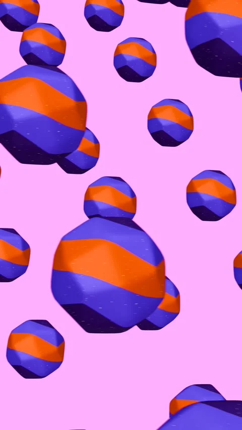 Cubes morphing on light pink background Stock Footage 283120470