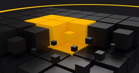 Cubes Motion Art Stock Footage 61471158