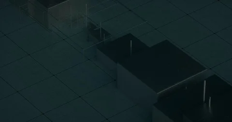 Cubes in movement Stock Footage 101817571