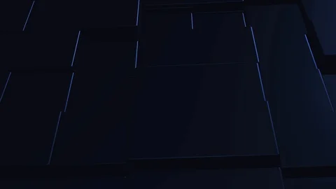 Cubes network with information inside, moving and connecting, forming a cubical Stock Footage 124499287