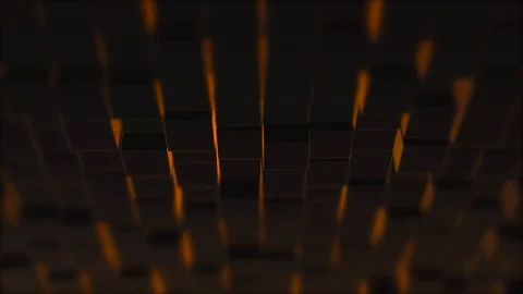 Cubes network with information inside, moving and connecting, forming a cubical Stock Footage 124500447