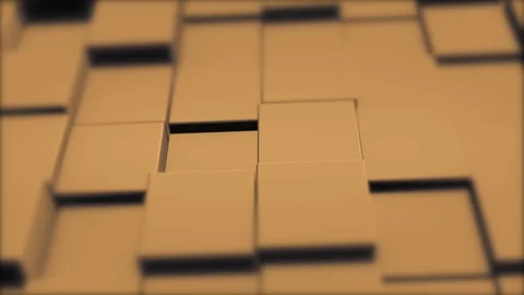 Cubes network with information inside, moving and connecting, forming a cubical Stock Footage 124500741