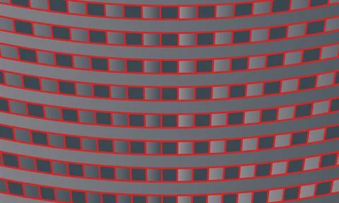 Cubes or box pattern background, Vector illustration, black, gray and red Illustrazione stock