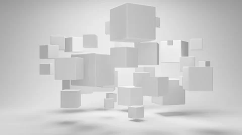 Cubes in rotation Stock Footage 8680877