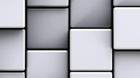 Cubes with rounded edges. Abstract background. Light style. Stock Illustration