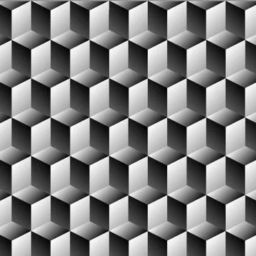 Cubes rows optical illusion background  Stock Illustration