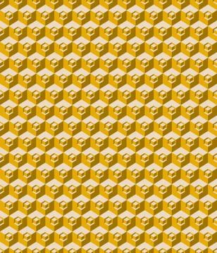 Cubes seamless pattern background Illustrazione stock