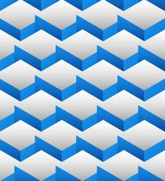 Cubes seamlessly repeatable pattern, 3d geometric background. イラスト素材