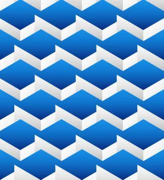 Cubes seamlessly repeatable pattern, 3d geometric background. Stock Illustration