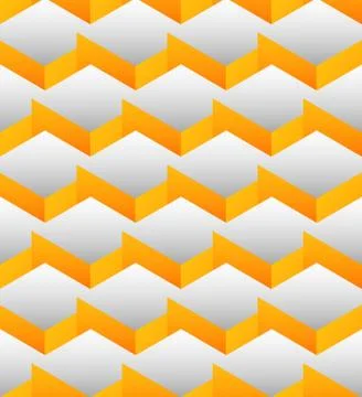 Cubes seamlessly repeatable pattern, 3d geometric background. Stock Illustration