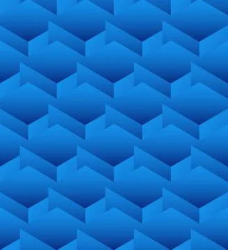 Cubes seamlessly repeatable pattern, 3d geometric background. Stock Illustration